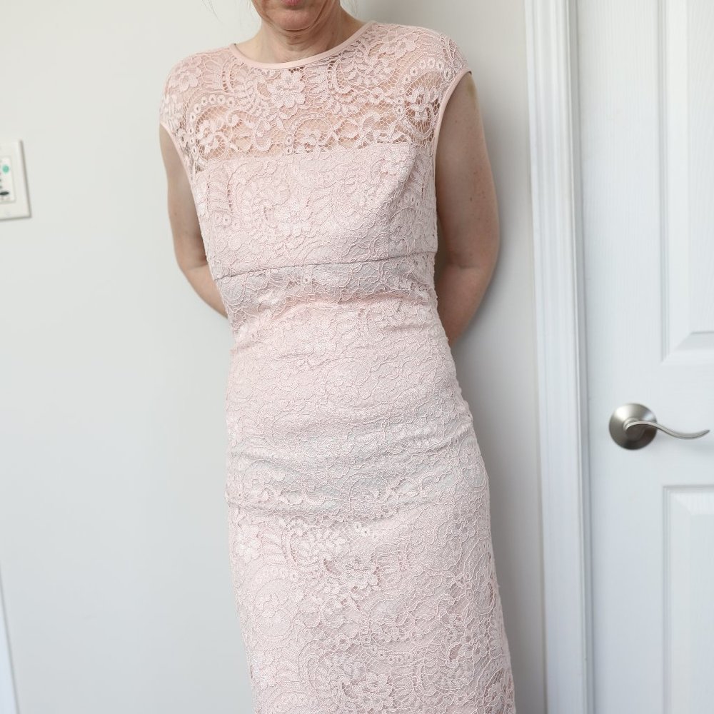 Ralph Lauren pink lace dress